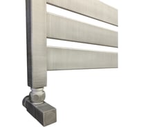Полотенцесушитель Ника MODERN ЛМ 7 100/50 Matt Antique Silver с вентилями