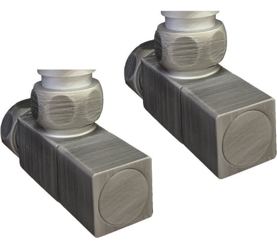 Полотенцесушитель Ника MODERN ЛМ 7 100/50 Matt Antique Silver с вентилями
