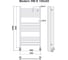 Полотенцесушитель Ника MODERN ЛМ 6 100/50 RAL9016 с вентилями 2