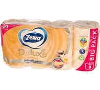 Туалетная бумага ZEWA DELUXE АРОМА СПА 3-х слойная, 8 шт 12288