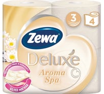 Туалетная бумага ZEWA DELUXE АРОМА СПА 3-х слойная, 4 шт 6317