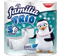 Туалетная бумага FAMILIA TRIO 3 слоя, 4 рулона 1015031426