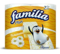 Туалетная бумага FAMILIA PLUS Ромашка 2 слоя, 8 рулонов 1015031311