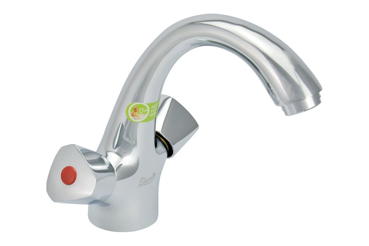 Двуручный смеситель Eleanti для умывальника, с гибкой подводкой 0402. ...