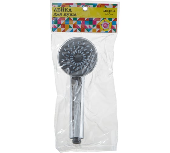 Лейка душа Melodia della vita 1 функция, d90 мм, L230 мм, хром 34716