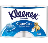 Туалетная бумага KLEENEX Деликат Уайт new design 2-х слойная, неароматизированная, 12 шт 22530