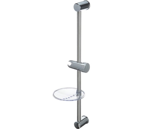 Стойка для душа с мыльницей Melodia della vita d19мм 600 мм нерж., ABS, хром 21312