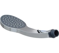 Лейка для душа Melodia della vita овал 1 функция, d100х70мм, L240мм, хром/черный/серый 34662