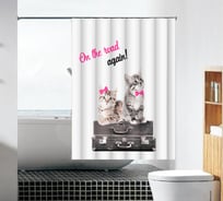 Тканевая шторка для ванны Melodia della vita Снова в путь MZ-100 180х180 см 20870