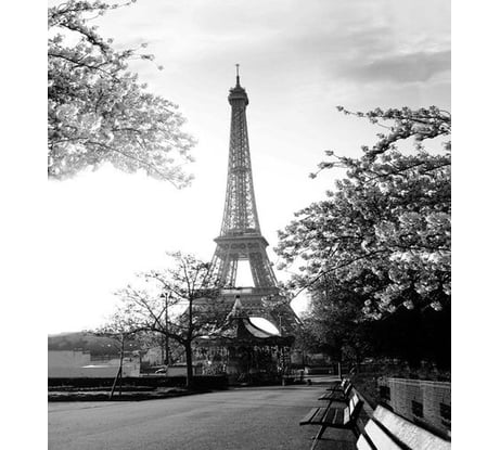 Тканевая шторка для ванны Melodia della vita MZ-70 Эйфелева башня 180х180см 20840