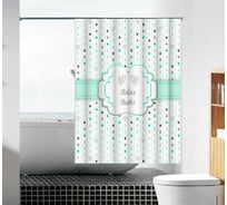 Тканевая шторка для ванны Melodia della vita Расслабься в ванной MZ-88 180х180см 20858