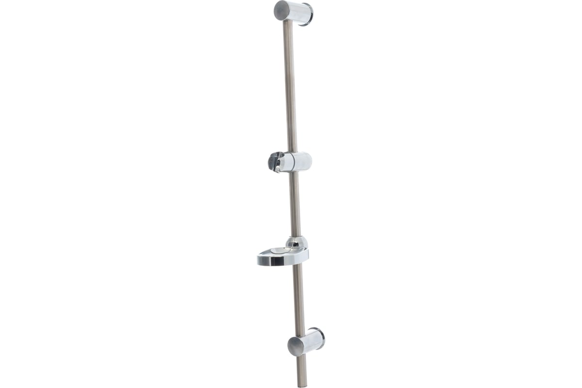 Стойка для душа с мыльницей MELODIA d19мм, 700 мм нерж., ABS, хром ...