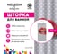 Тканевая шторка для ванны Melodia della vita MZ-53 Красная помада 180х200см 20823 4