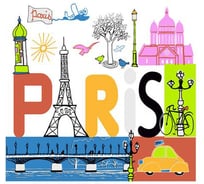 Шторка д/в тканевая Melodia della vita MZ-71 Париж 180х180см 20841