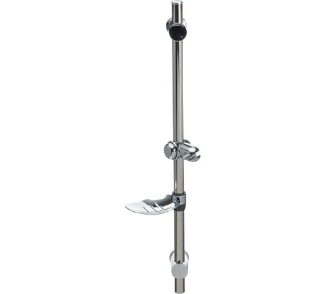 Стойка для душа с мыльницей Melodia della vita d25 мм,700 мм нерж., ABS, хром 21346