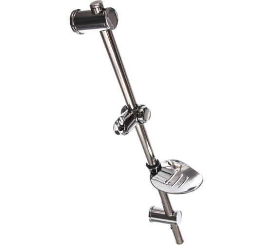 Стойка для душа с мыльницей MELODIA d25 мм,700 мм нерж., ABS, хром ...