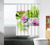 Тканевая шторка для ванны Melodia della vita Духовная истина MZ-98 180х180 см 20868