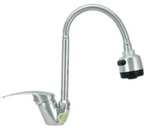 Одноручный смеситель для мойки Juguni с гибкой подводкой 0402.969