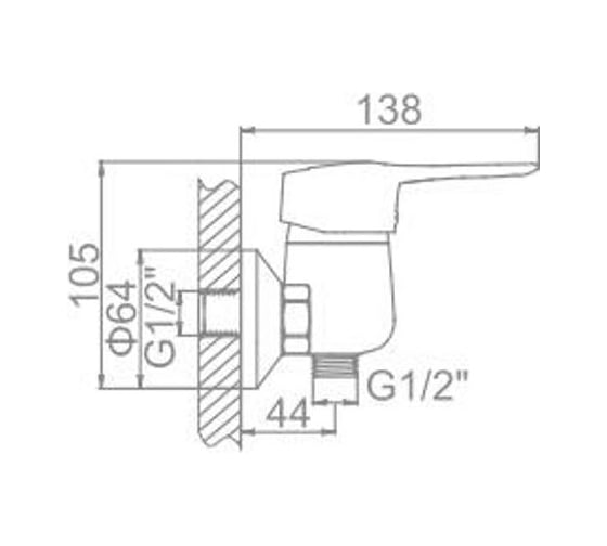 Смеситель для душа LEDEME L2028 808456