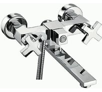 Смеситель для ванны LEDEME короткий излив крест керамика L3184 806002