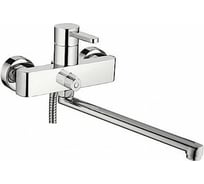 Смеситель для ванны LEDEME картридж диаметр 35мм ,излив L-30 плоский, дивертор, керамика, L2243 805865