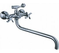 Смеситель для ванны LEDEME длинный излив, крест, керамика L2622 97909