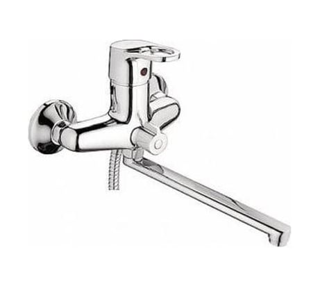 Смеситель для ванны LEDEME длинный излив, дивертор в корпусе, картридж 40 мм L2229-В 806184