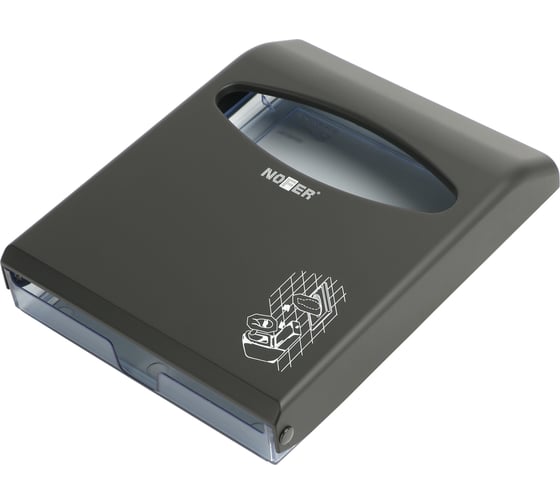 Диспенсер для накладок на туалет Nofer серии Black черного цвета 04028.N
