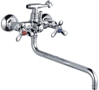 Смеситель для ванны LEDEME круглый излив, крест, керамика L2612 806091