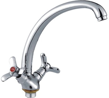 Смеситель для кухни LEDEME крест керамика L4212-2 806906