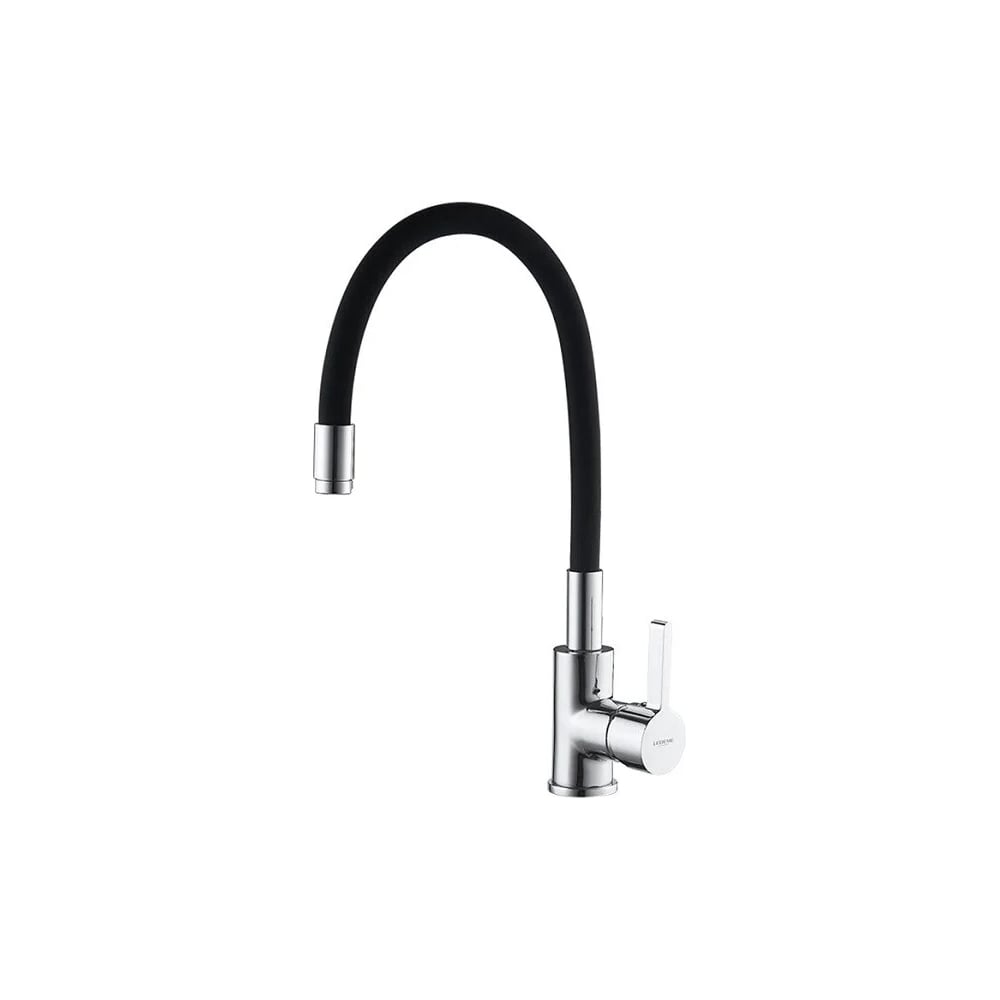Смеситель для кухни LEDEME гибкий шланг, черный/хром L4898-2 808289 ...