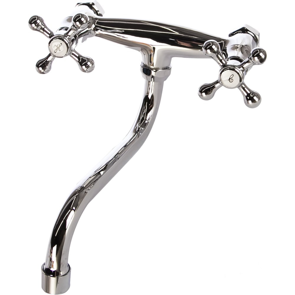 СмесительLEDEMEнастенныйнижнийизливкресткерамикаL460865756