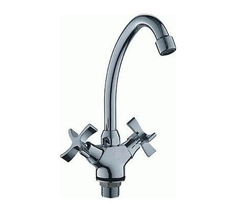 Смеситель для кухни LEDEME крест, керамика, гайка L4922 806886