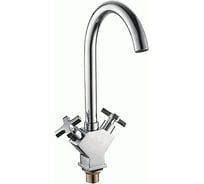 Смеситель для кухни LEDEME керамика крест гайка L4084-2 806893