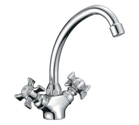 Смеситель для кухни LEDEME литой излив, керамика, силумин L4211 65676