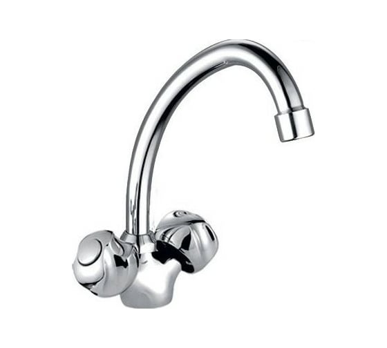 Смеситель для кухни LEDEME литой излив, керамика L4326 806945