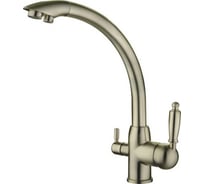 Смеситель для кухни с выходом для питьевой воды LEDEME картридж диаметр 35 мм, бронза L4455C-3 89578