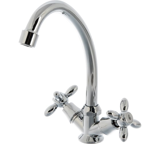 Смеситель для кухни LEDEME крест, керамика, силумин L4027 806920 1