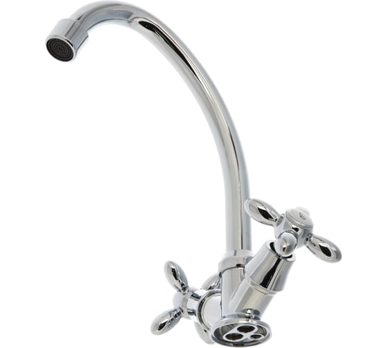 Смеситель для кухни LEDEME крест, керамика, силумин L4027 806920