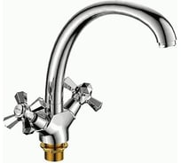 Смеситель для кухни LEDEME крест, керамика, с гайкой L5990 806873