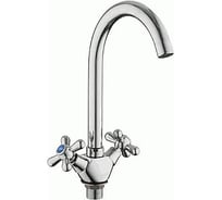 Смеситель для кухни LEDEME крест, с гайкой, керамика L4318-2 806943