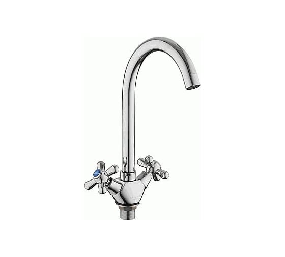 Смеситель для кухни LEDEME крест, с гайкой, керамика L4318-2 806943