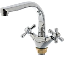 Смеситель для кухни LEDEME керамика крест с гайкой L5818-2 806872