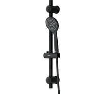 Душевой комплект Dorff Comfort, ручной душ 1F, стойка 600 мм, черный D0108000BL
