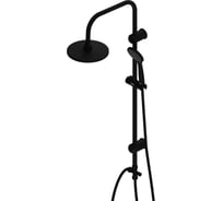Душевая система с тропическим душем Dorff Comfort, ручной душ 1F, цвет черный D0708000BL