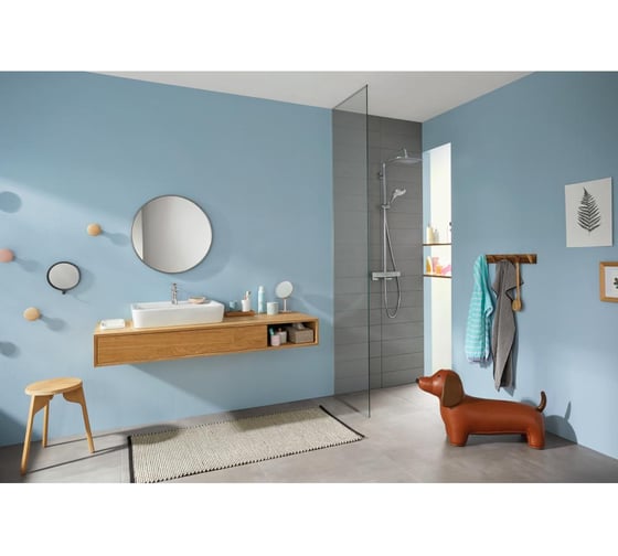 Душевая система HANSGROHE 27630000 HG Croma E Showerpipe 280 1jet 00000070116