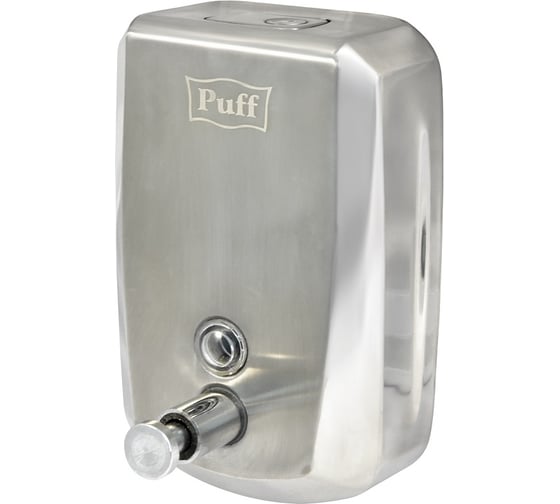 Дозатор для жидкого мыла Puff из нержавеющей стали 8715, хром, 1000 мл, с ключом 1402.139