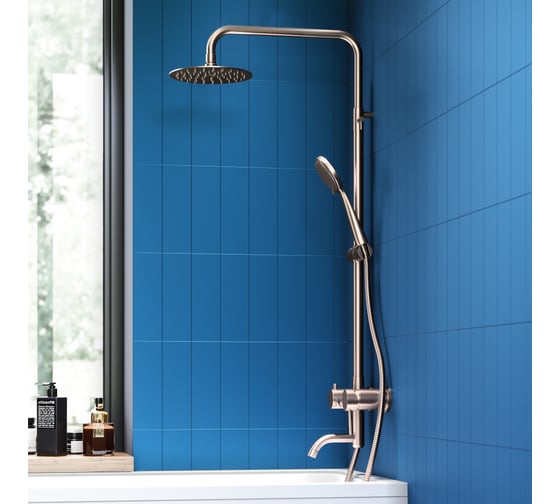 Душевая система Dorff Logic new со смесителем из нержавеющей стали D0703000SS