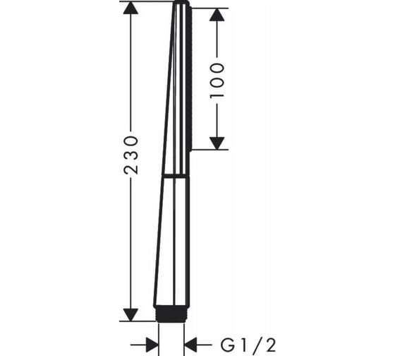 Ручной душ HANSGROHE 26866000 HG Rainfinity Baton 100 1jet 00000075469