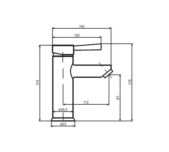 Смеситель для умывальника Dorff Logic D3002100